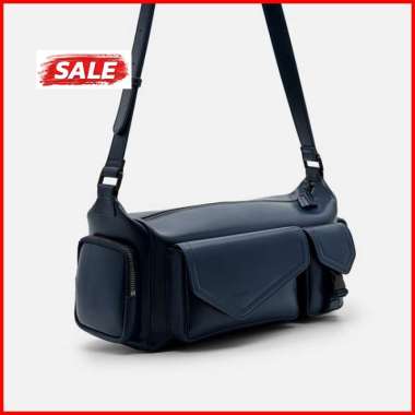 TAS SELEMPANG PRIA PEDRO SLING BAG ORIGINAL BRANDED BIRU NAVY PM047