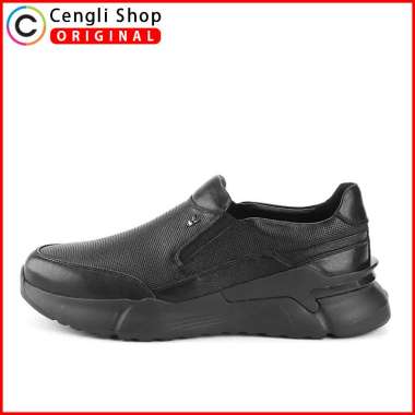 SEPATU KULIT PLAYBOY SLIP ON KERJA KANTOR FORMAL PRIA BRANDED ORIGINAL ASLI ORI HITAM POLOS PL29