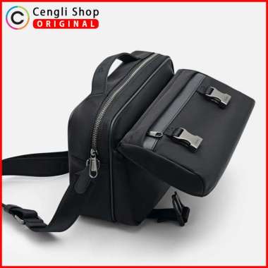TAS SELEMPANG PRIA PEDRO SLING BAG ORIGINAL BRANDED ASLI HITAM PM058