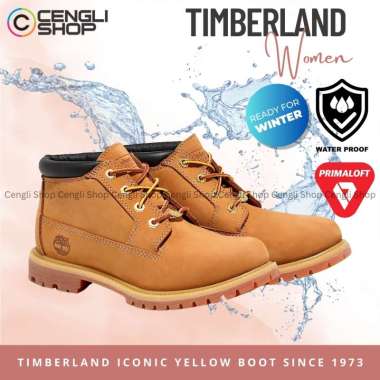 SEPATU BOOT TIMBERLAND WANITA ORIGINAL CASUAL KULIT ASLI BRANDED TW77