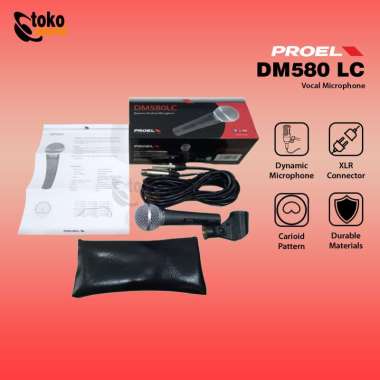 PROEL EIKON DM580 LC - PROFESSIONAL VOCAL DYNAMIC MICROPHONE