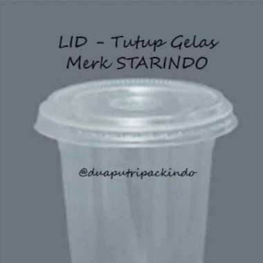 Tutup Gelas Pop Ice Merk Starindo Datar