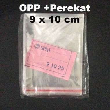 Plastik OPP +Perekat (Lem) Lebar 9 cm 9 x 15