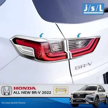 JSL Garnish Belakang All New BRV 2022 Tail Lamp Garnish Chrome
