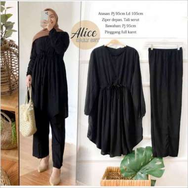 COD Alice Daily set Setelan Celana Terlaris Olive