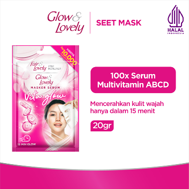 Glow & Lovely Vita Glow Serum Sheet Mask 20g -