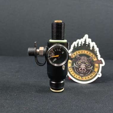 REGUL PAINTBALL DRAT M18 WARNA HITAM FULL - REGULATOR ANGIN PCP 4500 PSI (SC2498)