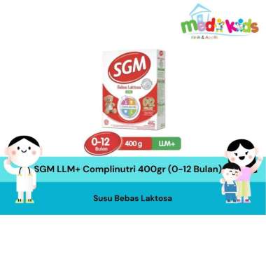 SGM LLM + complinutri 0-12 400 gram Box Susu Bebas Laktosa LLM 400g