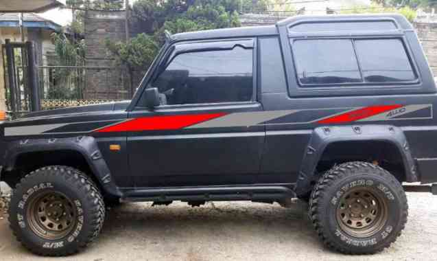 Sticker TAFT ROCKY 4WD Stiker List Lis Body Mobil Daihatsu Taft rocky with Toyota Blizzard Style