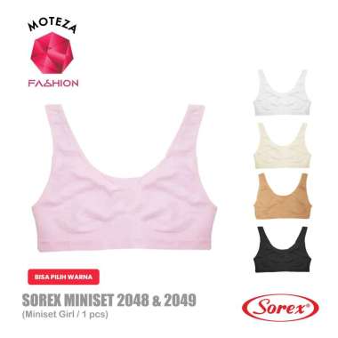 Sorex Miniset Bra Rajut BH ABG Anak Remaja Dewasa - 2048 2049 2048 (Besar) Putih Gading