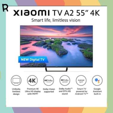 XIAOMI TV A2 55" UHD 4K Android TV 10 Google Assistant - Garansi Resmi Xiaomi Indonesia