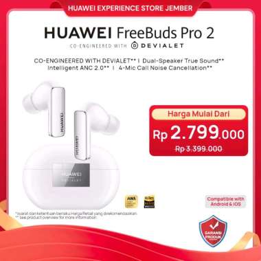HUAWEI FreeBuds Pro 2 Wireless Earphone TWS | Devialet | Dual-Speaker True Sound | ANC 2.0 | 4-Mic C
