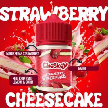 Cheskey Strawberry Cheesecake 60ML by After8.corp x Jessiekey - Liquid FB 9MG 60ML