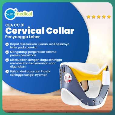 GEA Cervical Collar - CC 01 atau Penyangga Tulang Leher / Cedera Patah Tulang Leher