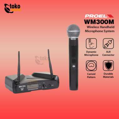 PROEL EIKON WM300M - UHF WIRELESS HANDHELD MICROPHONE SYSTEM