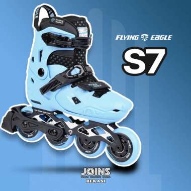 Sepatu Roda Inline Skate Anak Flying Eagle S7 Blue S 27-31