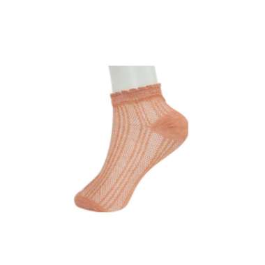 OEM SK P252 Kaos Kaki Wanita Motif Polos Pattern Garis / Kaoskaki Pola Pendek Semata Kaki Fashion Ko