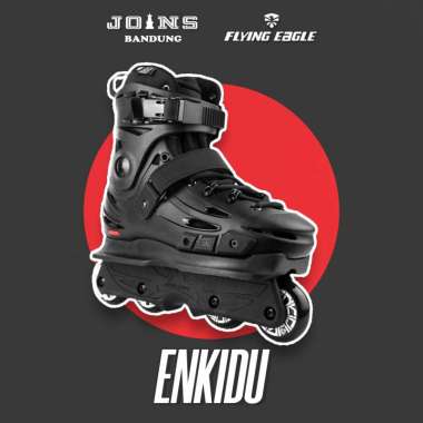 Sepatu Roda Pemula Inline Skate Aggresive Flying Eagle Enkidu BLACK 4142