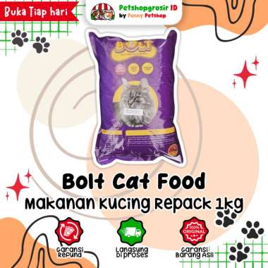 Bolt Cat Food 1kg Tuna- Bolt Makanan Kucing
