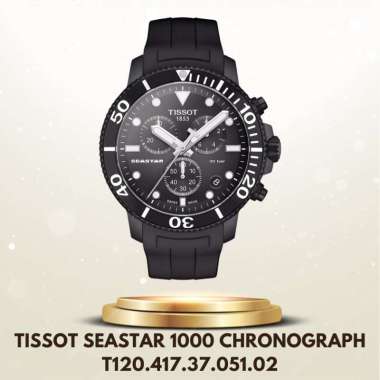 Jam Tangan Pria Tissot Seastar 1000 Chronograph T120.417.37.051.02 - Diver 45.5mm Hitam