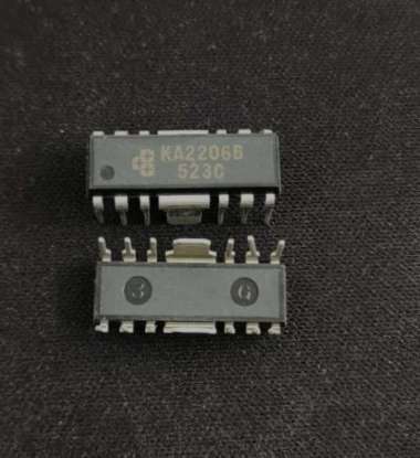 IC KA2206B 2206 B 2.3W Dual Audio Power Amplifier