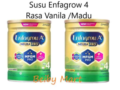susu A+ enfagrow 4 rasa vanila,madu /800gr VANILA