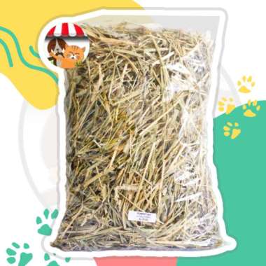 Makanan Kelinci Hay - Rumput Hay Kering - Jerami Repack 500gr