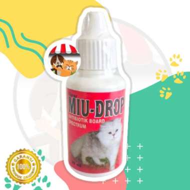 Miu Drop 30ml Antibiotik Tetes Untuk Kucing Terdaftar Deptan
