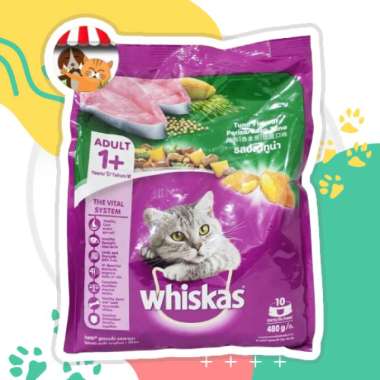 Whiskas Tuna Adult 480gr - Makanan Kucing Kering
