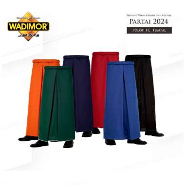 Wadimor Sarung Tenun Polos FC (Full Color) Bergaris BIRU DONGKER