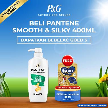 Promo Harga Pantene Shampoo Silky Smooth Care 400 ml - Blibli
