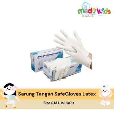 Sarung Tangan Latex Maxter Box isi 100 Exam Gloves Powdered