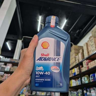 Oli Motor Shell AX7 SAE 10W-40 Oli [1 Liter]