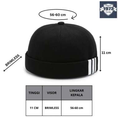 SAILOR CAP Miki hat topi miki peci topi pria topi wanita One Size YELLOW