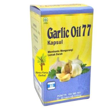 garlic oil,minyak bawang putih 60 kapsul,garlic,bawang putih,original,herbal
