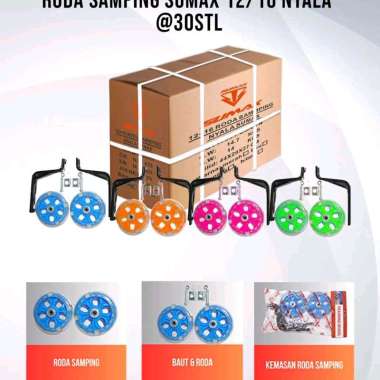 roda bantu sepeda anak 12" besi kuat kokoh