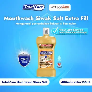 Total Care Siwak Salt Mouthwash [400 mL + 100 mL]