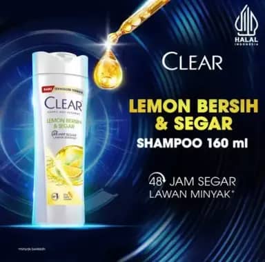 Promo Harga Clear Shampoo Lemon Fresh 160 ml - Blibli