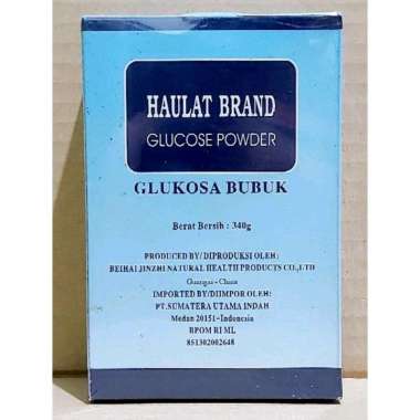 haulat brand glucose powder glukosa bubuk 340 gram