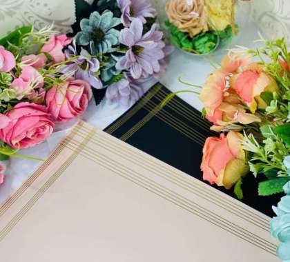 KERTAS KADO WRAPPING PAPER BUKET IMPORT Hitam
