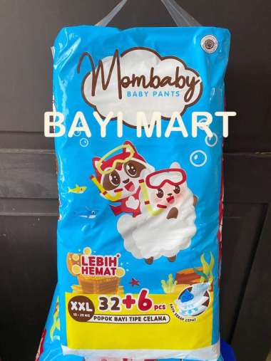 MOMBABY Pants Celana S 58/ M 54/ L 46/ XL 40 EXTRA +6pcs MOMBABY M 54+6