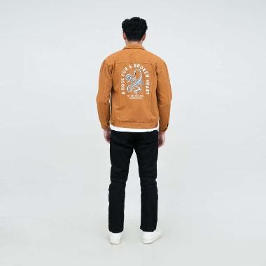 Houseofcuff Jaket Denim Tebal Jacket Jeans Unisex Mustard Scorpion L