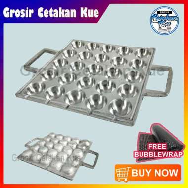 CETAKAN / LOYANG KERAK TELUR PUYUH / TAKOYAKI / TELUR / KUE SATE TELUR / CUBIT ISI 25 LUBANG BAHAN C