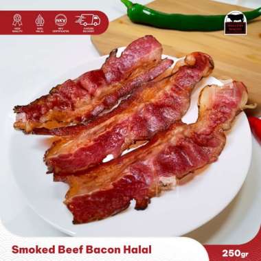 Smoked Beef Bacon Daging Sapi Asap 250gr