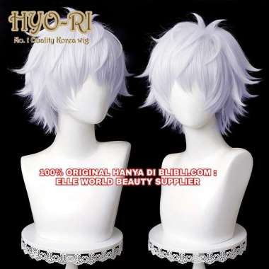 WIG GOJO SATORU WIG SATORU GOJO COSPLAY ANIME JUJUTSU KAISEN WIG GOJOU SATORU WIG SATORU GOJOU WIG C