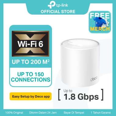 TP-LINK DECO X20 1PACK AX1800 Whole Home Mesh Wi-Fi 6 System