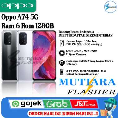 Oppo A74 5G Ram 6 Rom 128GB Putih