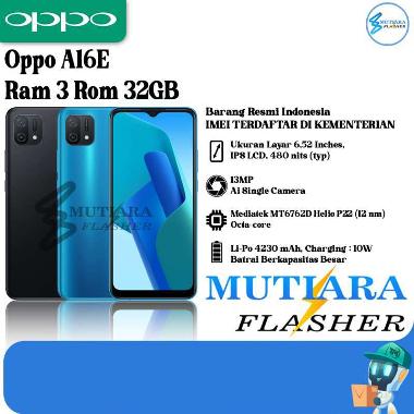 Oppo A16E Ram 3 Rom 32GB Biru