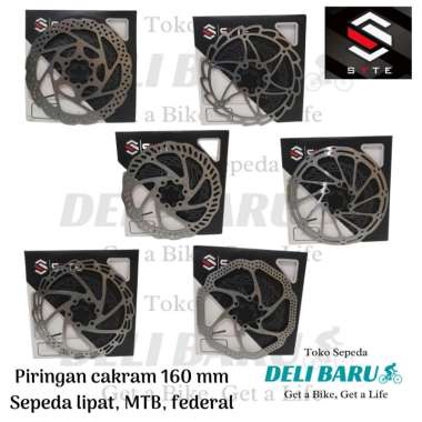 SYTE Piringan rem cakram 160 mm rotor disc brake model 6 baut sepeda MTB federal lipat minion