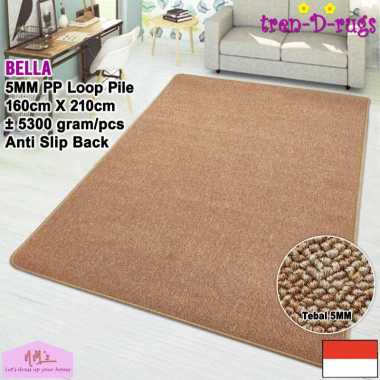 Tren-D-rugs Karpet Polos Lantai Ruang Tamu Ruang Tidur Permadani Bulu Minimalis Anti slip 160 cm x 2